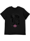 Water Lily Graphic Print T-Shirt