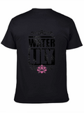 Water Lily Graphic Print T-Shirt