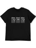 Guitar Chord T-Shirt - Musicians Black Tee