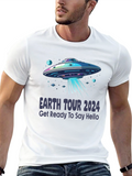 Earth Tour 2024 UFO Graphic T-Shirt