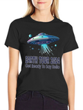 Earth Tour 2024 UFO Graphic T-Shirt