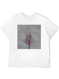 Abstract Tree Graphic Black T-Shirt