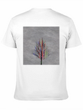 Abstract Tree Graphic Black T-Shirt