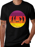 Sunset Spikeball Graphic Tee