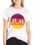 Sunset Spikeball Graphic Tee