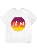 Sunset Spikeball Graphic Tee