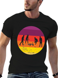 Sunset Spikeball Graphic Tee