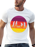 Sunset Spikeball Graphic Tee