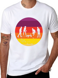 Sunset Spikeball Graphic Tee