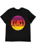 Sunset Spikeball Graphic Tee