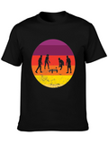 Sunset Spikeball Graphic Tee