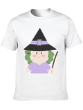 Cute Witch Graphic T-Shirt