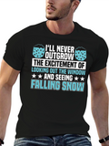 Falling Snow T-Shirt - Never Outgrow Excitement