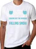 Falling Snow T-Shirt - Never Outgrow Excitement