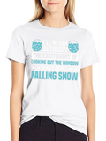 Falling Snow T-Shirt - Never Outgrow Excitement