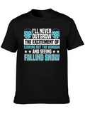 Falling Snow T-Shirt - Never Outgrow Excitement