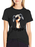 Gaming Controller Graphic Tee - Black