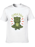 Zen Frog T-Shirt - Meditating Omhh Design