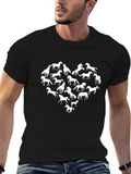 Horse Heart Graphic Tee - Black