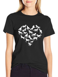 Horse Heart Graphic Tee - Black
