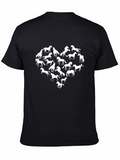 Horse Heart Graphic Tee - Black