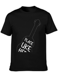 Ukulele Player T-Shirt - Place Uke Here Graphic Tee