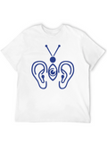 Hearing Butterfly Graphic Tee - Black