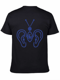 Hearing Butterfly Graphic Tee - Black