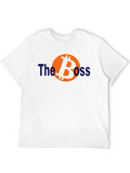 The Boss Bitcoin Graphic T-Shirt - Black