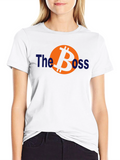 The Boss Bitcoin Graphic T-Shirt - Black