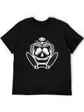 Skull Island Surf T-Shirt - Black Cotton