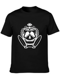 Skull Island Surf T-Shirt - Black Cotton