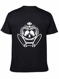 Skull Island Surf T-Shirt - Black Cotton
