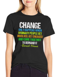 Barack Obama Change Quote T-Shirt