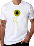 Spina Bifida Awareness Sunflower T-Shirt