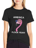 America Flamingo T-Shirt - Flock Yeah!
