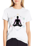 Chakra Meditation T-Shirt - Spiritual Design