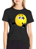 Thinking Emoji Graphic T-Shirt