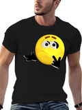Thinking Emoji Graphic T-Shirt