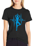 Yoga Heartbeat Graphic T-Shirt