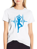 Yoga Heartbeat Graphic T-Shirt