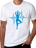 Yoga Heartbeat Graphic T-Shirt