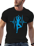 Yoga Heartbeat Graphic T-Shirt
