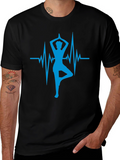 Yoga Heartbeat Graphic T-Shirt