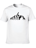 Evolution of Man Moto Wheelie T-Shirt