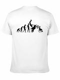 Evolution of Man Moto Wheelie T-Shirt