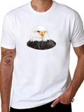 Bald Eagle Graphic Black T-Shirt