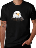 Bald Eagle Graphic Black T-Shirt