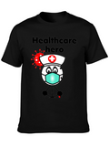 Healthcare Hero T-Shirt - Cartoon Nurse Design