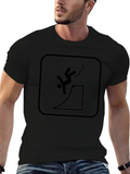 Black Skateboarding Fail T-Shirt